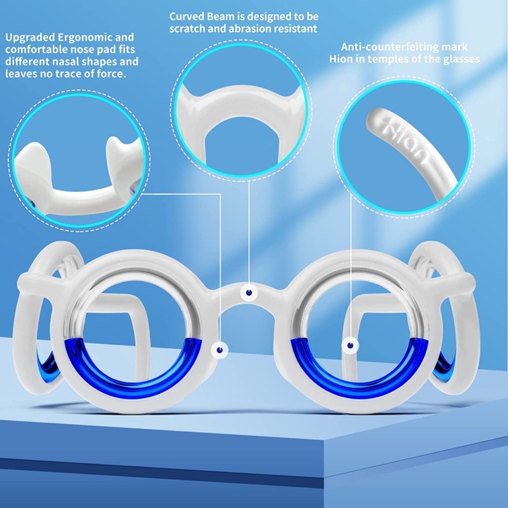 Motion sickness glasses